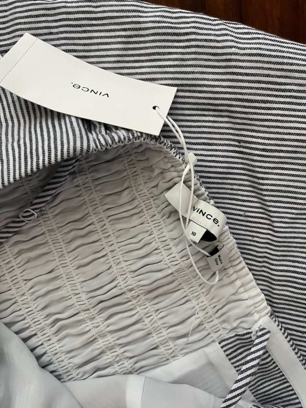 New Vince Light Gray Spaghetti-Strap Midi Dress size 10 - Picture 10 of 16